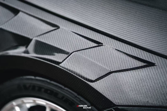 BMW 2 Series M240i 230i G42 2020-ON with Aftermarket Parts - ART Front Fenders Dry Pre-preg Carbon from ArmorExtend