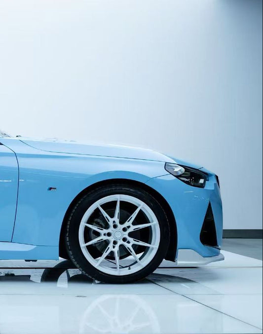 BMW 2 Series M240i 230i (With M-Package Bumper, does not fit base model) G42 2022-ON with Aftermarket Parts - AE Style Front Lip ABS from ArmorExtend