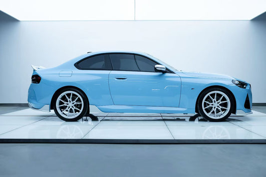 BMW 2 Series M240i 230i (With M-Package Bumper, does not fit base model) G42 2022-ON with Aftermarket Parts - AE Style Rear Diffuser & Canards ABS from ArmorExtend