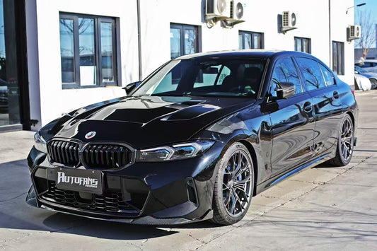 BMW 3 Series 330i M340i G20 G21 (Fits both Pre-LCI & LCI) 2019 2020 2021 2022 2023 2024 with Aftermarket Parts - AE Style Front Fenders Carbon Fiber from ArmorExtend