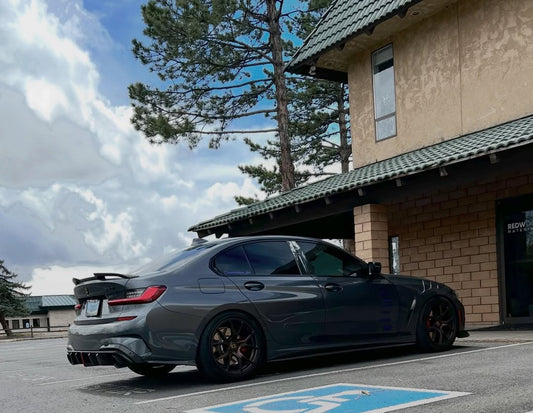 BMW 3 Series 330i M340i G20 G21 (Fits both Pre-LCI & LCI) 2019 2020 2021 2022 2023 2024 with Aftermarket Parts - AE Style Front Fenders Carbon Fiber from ArmorExtend