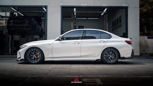 BMW 3 Series G20 330i M340i 2023 2024 LCI with Aftermarket Parts - Plustic Style Side Skirts ABS from ArmorExtend