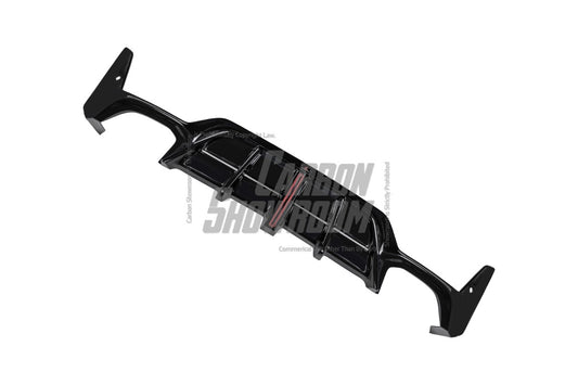 BMW 3 Series 330i (With M-Package Bumper, does not fit base model) M340i G20 G21 LCI 2023 2024 with Aftermarket Parts - Plustic Style Rear Diffuser & Canards ABS from ArmorExtend