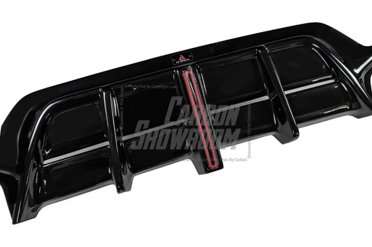 BMW 3 Series 330i (With M-Package Bumper, does not fit base model) M340i G20 G21 LCI 2023 2024 with Aftermarket Parts - Plustic Style Rear Diffuser & Canards ABS from ArmorExtend
