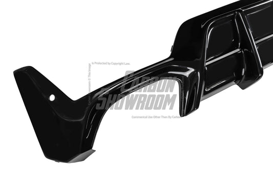 BMW 3 Series 330i (With M-Package Bumper, does not fit base model) M340i G20 G21 LCI 2023 2024 with Aftermarket Parts - Plustic Style Rear Diffuser & Canards ABS from ArmorExtend