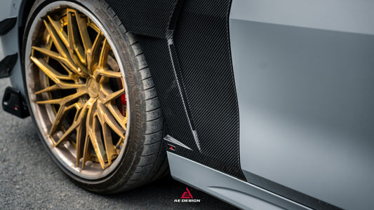 BMW 4 Series M440 430 G22 G23 2020-ON with Aftermarket Parts - ART Front Fenders Dry Pre-preg Carbon Fiber from ArmorExtend