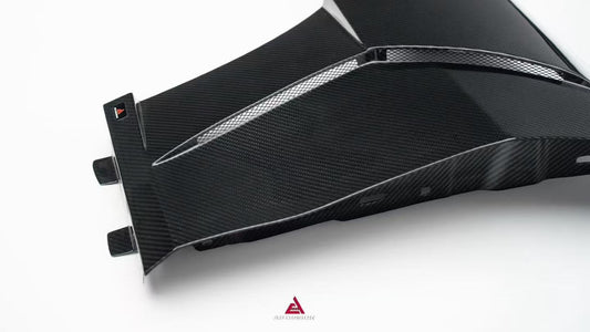 BMW 4 Series M440 430 G22 G23 2020-ON with Aftermarket Parts - ART Front Fenders Dry Pre-preg Carbon Fiber from ArmorExtend