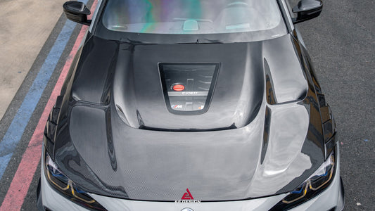 BMW 4 Series M440 430 G22 G23 2020-ON & 4 Series M440 430 G26 2022-ON with Aftermarket Parts - ART Hood Bonnet Dry Pre-preg Carbon Fiber from ArmorExtend