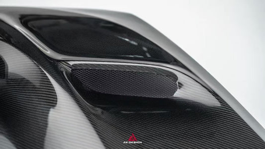 BMW 4 Series M440 430 G22 G23 2020-ON & 4 Series M440 430 G26 2022-ON with Aftermarket Parts - ART Hood Bonnet Dry Pre-preg Carbon Fiber from ArmorExtend