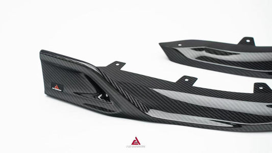 BMW 4 Series M440 430 G22 G23 2020-ON with Aftermarket Parts - ART Rear Diffuser & Canards Dry Pre-preg Carbon Fiber from ArmorExtend
