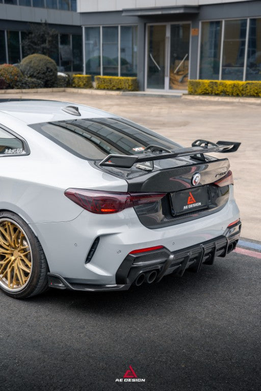 BMW 4 Series M440 430 G22 G23 2020-ON with Aftermarket Parts - ART Rear Diffuser & Canards Dry Pre-preg Carbon Fiber from ArmorExtend