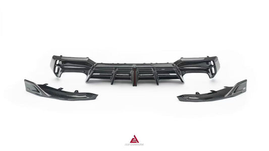 BMW 4 Series M440 430 G22 G23 2020-ON with Aftermarket Parts - ART Rear Diffuser & Canards Dry Pre-preg Carbon Fiber from ArmorExtend