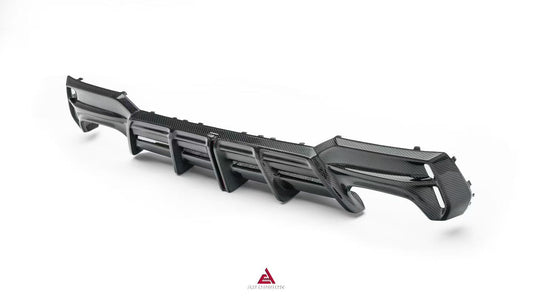 BMW 4 Series M440 430 G22 G23 2020-ON with Aftermarket Parts - ART Rear Diffuser & Canards Dry Pre-preg Carbon Fiber from ArmorExtend