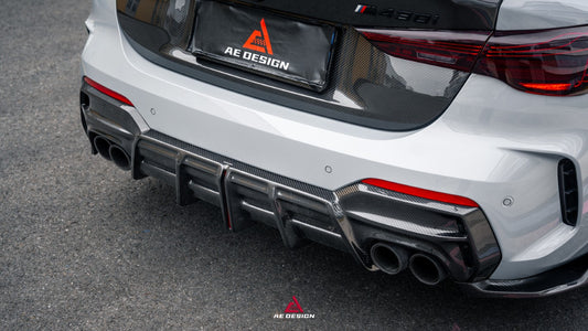 BMW 4 Series M440 430 G22 G23 2020-ON with Aftermarket Parts - ART Rear Diffuser & Canards Dry Pre-preg Carbon Fiber from ArmorExtend