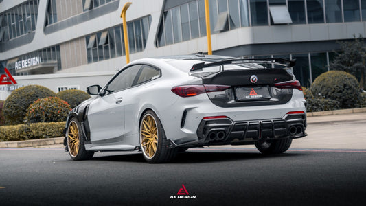 BMW 4 Series M440 430 G22 G23 2020-ON with Aftermarket Parts - ART Side Skirts Dry Pre-preg Carbon Fiber from ArmorExtend