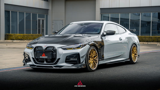 BMW 4 Series M440 430 G22 G23 2020-ON with Aftermarket Parts - ART Side Skirts Dry Pre-preg Carbon Fiber from ArmorExtend