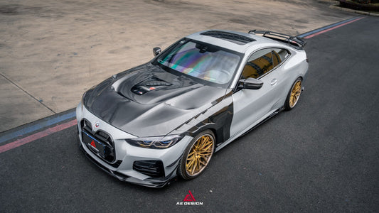 BMW 4 Series M440 430 G22 G23 2020-ON with Aftermarket Parts - ART Side Skirts Dry Pre-preg Carbon Fiber from ArmorExtend