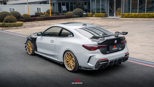 BMW 4 Series M440 430 G22 G23 2020-ON with Aftermarket Parts - ART Side Skirts Dry Pre-preg Carbon Fiber from ArmorExtend