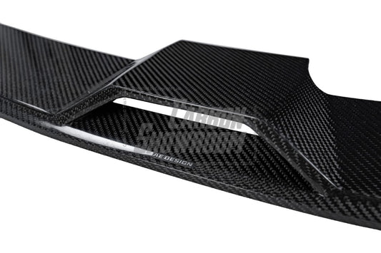 BMW 8 Series M850i 840i (With M-Package Bumper) G14 G15 G16 2018 2019 2020 2021 2022 2023 2024 with Aftermarket Parts - AE Style Front Canards Carbon Fiber from ArmorExtend 