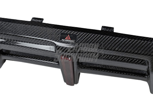 BMW 8 Series M850i 840i (With M-Package Bumper) G14 G15 G16 2018 2019 2020 2021 2022 2023 2024 with Aftermarket Parts - AE Style Front Canards Carbon Fiber from ArmorExtend 