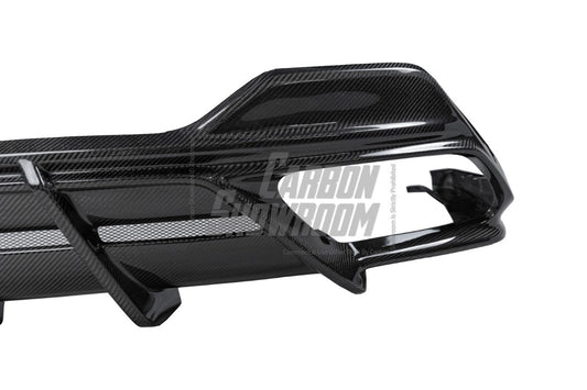 BMW 8 Series M850i 840i (With M-Package Bumper) G14 G15 G16 2018 2019 2020 2021 2022 2023 2024 with Aftermarket Parts - AE Style Front Canards Carbon Fiber from ArmorExtend 