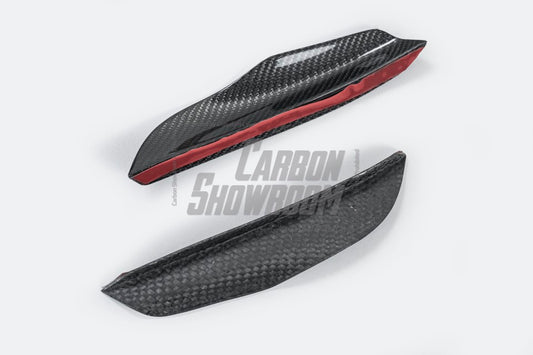 BMW 8 Series M850i 840i (With M-Package Bumper) G14 G15 G16 2018 2019 2020 2021 2022 2023 2024 with Aftermarket Parts - AE Style Front Canards Carbon Fiber from ArmorExtend 