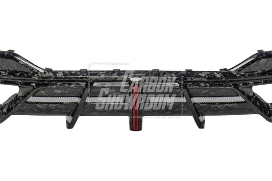 BMW 8 Series M850i 840i (With M-Package Bumper) G14 G15 G16 2018 2019 2020 2021 2022 2023 2024 with Aftermarket Parts - AE Style Front Canards Carbon Fiber from ArmorExtend 
