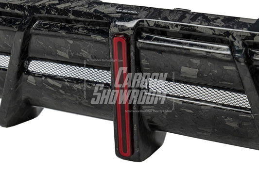 BMW 8 Series M850i 840i (With M-Package Bumper) G14 G15 G16 2018 2019 2020 2021 2022 2023 2024 with Aftermarket Parts - AE Style Front Canards Carbon Fiber from ArmorExtend 