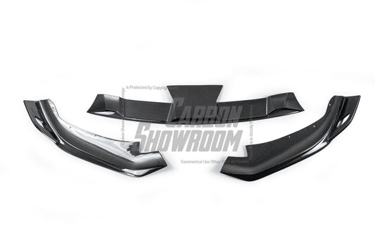 BMW 5 Series M550i 540i (With M-Package Bumper) G30 G31 LCI 2021 2022 2023 2024 with Aftermarket Parts - AE Style Front Lip Carbon Fiber from ArmorExtend
