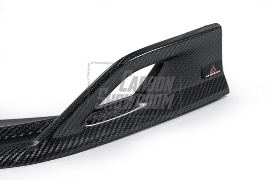 BMW 5 Series M550i 540i (With M-Package Bumper) G30 G31 LCI 2021 2022 2023 2024 with Aftermarket Parts - AE Style Front Lip Carbon Fiber from ArmorExtend