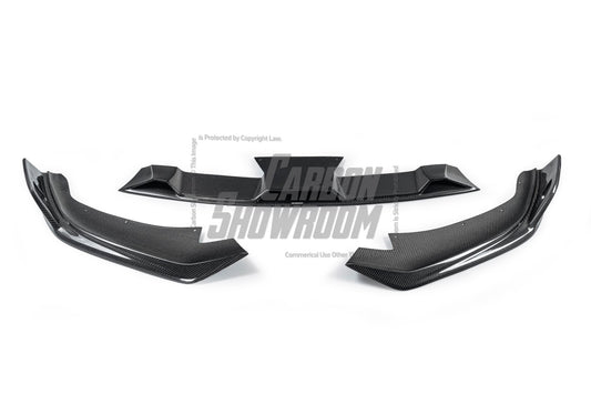 BMW 5 Series M550i 540i (With M-Package Bumper) G30 G31 LCI 2021 2022 2023 2024 with Aftermarket Parts - AE Style Front Lip Carbon Fiber from ArmorExtend