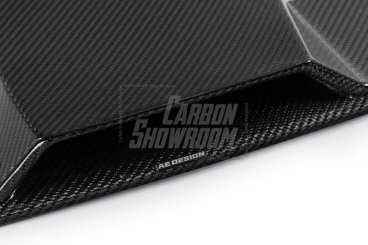 BMW 5 Series M550i 540i (With M-Package Bumper) G30 G31 LCI 2021 2022 2023 2024 with Aftermarket Parts - AE Style Front Lip Carbon Fiber from ArmorExtend