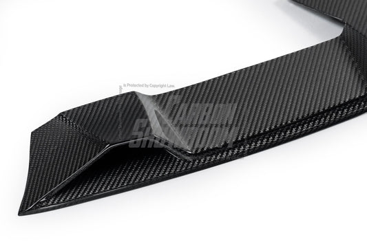BMW 5 Series M550i 540i (With M-Package Bumper) G30 G31 LCI 2021 2022 2023 2024 with Aftermarket Parts - AE Style Front Lip Carbon Fiber from ArmorExtend