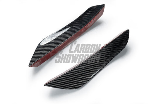 BMW 5 Series M550i 540i (With M-Package Bumper) G30 G31 LCI 2021 2022 2023 2024 with Aftermarket Parts - AE Style Front Canards Carbon Fiber from ArmorExtend