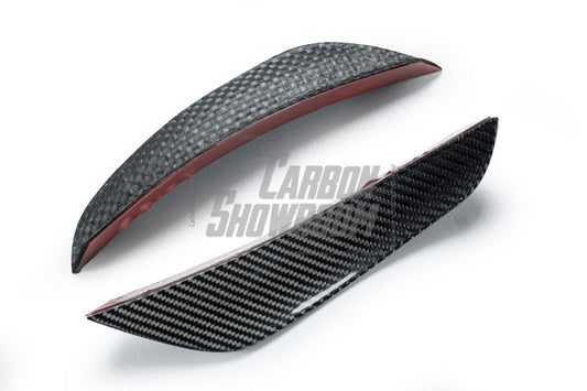 BMW 5 Series M550i 540i (With M-Package Bumper) G30 G31 LCI 2021 2022 2023 2024 with Aftermarket Parts - AE Style Front Canards Carbon Fiber from ArmorExtend