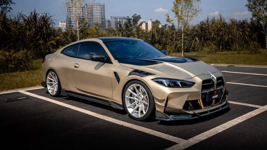 BMW M3 G80 G81 2021 2022 2023 2024 & M4 G82 G83 2021 2022 2023 2024 with Aftermarket Parts - AE Style Front Fenders Carbon Fiber from ArmorExtend