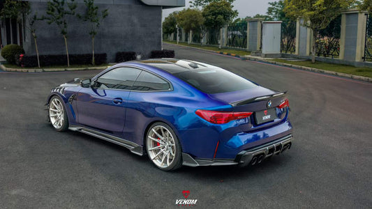 BMW M3 G80 G81 2021 2022 2023 2024 & M4 G82 G83 2021 2022 2023 2024 with Aftermarket Parts - AE Style Front Fenders Carbon Fiber from ArmorExtend