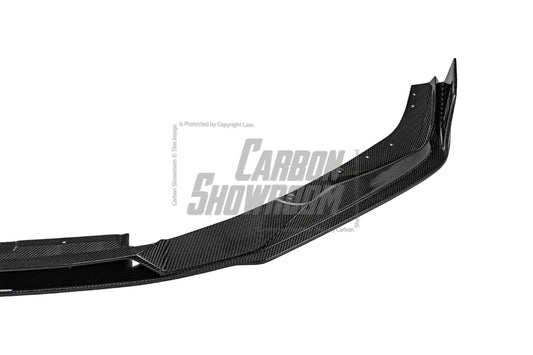 BMW M3 G80 G81 2021 2022 2023 2024 & M4 G82 G83 2021 2022 2023 2024 with Aftermarket Parts - AE V1 Style Front Lip Carbon Fiber from ArmorExtend