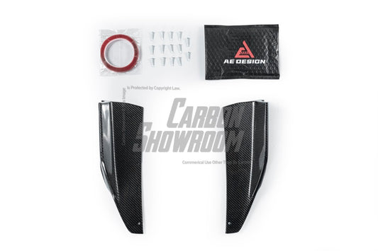 BMW I4 M50 / e Drive 40 G26 2022-ON & 4 Series Gran Coupe M440i 430i  G26 2022-ON (with M-package bumper, does not fit base model) with Aftermarket Parts - AE Style Rear Diffuser & Canards Carbon Fiber from ArmorExtend