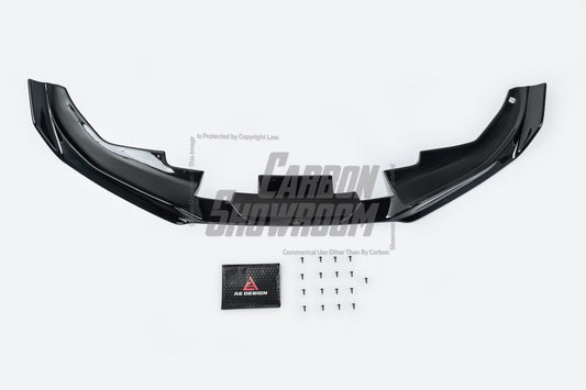 BMW I4 M50 / e Drive 40 (with M-package bumper, does not fit base model) I4 M50 / e Drive 40 & 4 Series Gran Coupe M440i 430i (with M-package bumper, does not fit base model) G26 2022 2023 2024 with Aftermarket Parts - AE Style Front Lip Carbon Fiber / ABS from ArmorExtend
