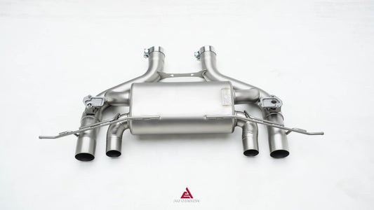 BMW M2C G87 2023-ON (3.0T) with Aftermarket Parts - Axle-back Exhaust with Valve Stainless Steel / Titanium from ArmorExtend