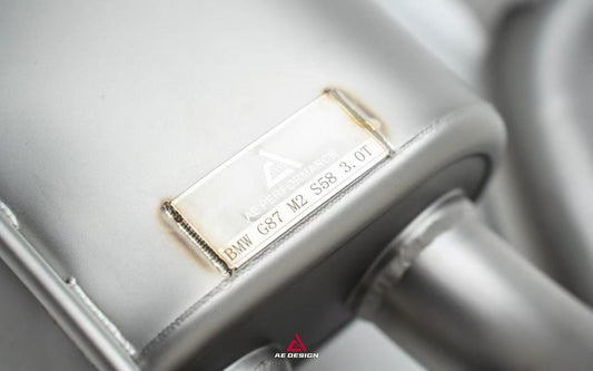 BMW M2C G87 2023-ON (3.0T) with Aftermarket Parts - Catback Exhaust with Valve Stainless Steel / Titanium from ArmorExtend