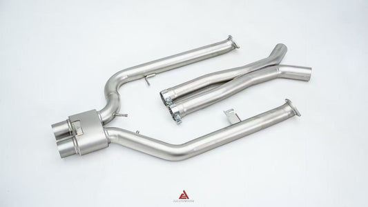 BMW M2C G87 2023-ON (3.0T) with Aftermarket Parts - Midpipe Exhaust Stainless Steel / Titanium from ArmorExtend