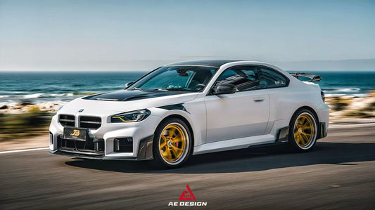 BMW M2 & M2C G87 2023 2024 with Aftermarket Parts - AE Style Front Fenders Carbon Fiber from ArmorExtend