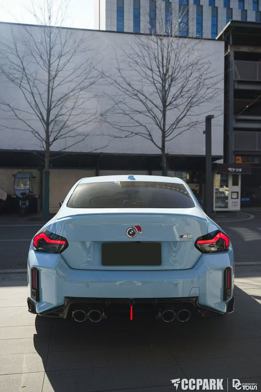BMW M2C M2 G87 2023-ON with Aftermarket Parts - Rear Diffuser & Canards ABS from ArmorExtend