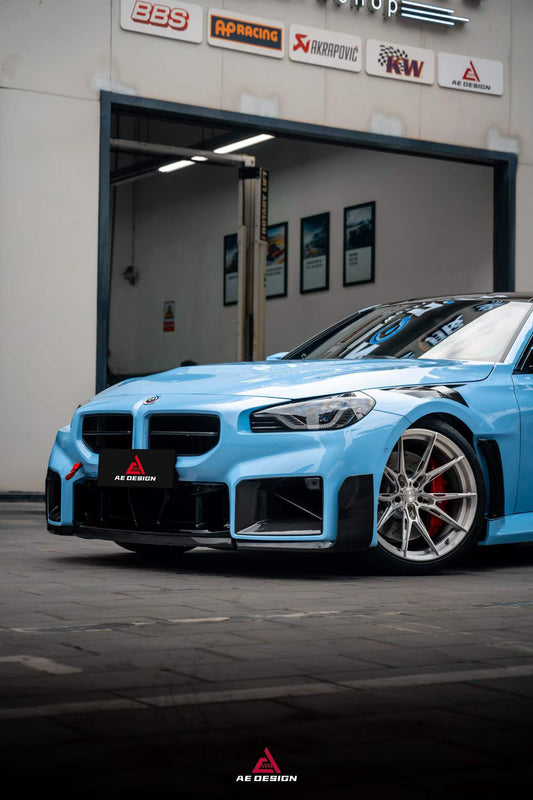 BMW M2 & M2C G87 2023 2024?with Aftermarket Parts - AE V2 Style Front Fenders Carbon Fiber from ArmorExtend