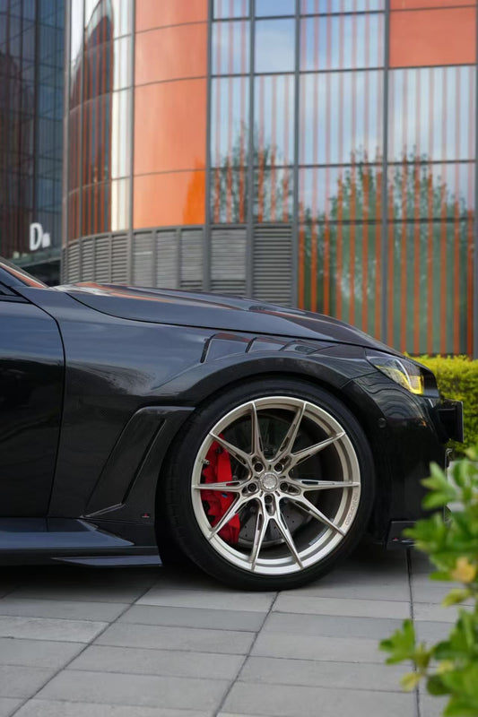 BMW M2 & M2C G87 2023 2024?with Aftermarket Parts - AE V2 Style Front Fenders Carbon Fiber from ArmorExtend