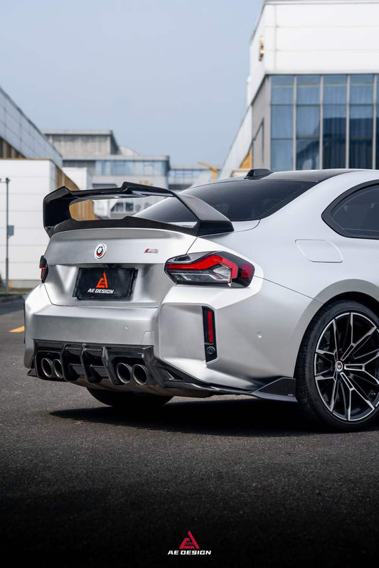 BMW M2 M2C G87 2023-ON & 2 Series M240 230 G42 2022-ON with Aftermarket Parts - ART V4 Rear Lip Spoiler Dry Pre-preg Carbon Fiber from ArmorExtend
