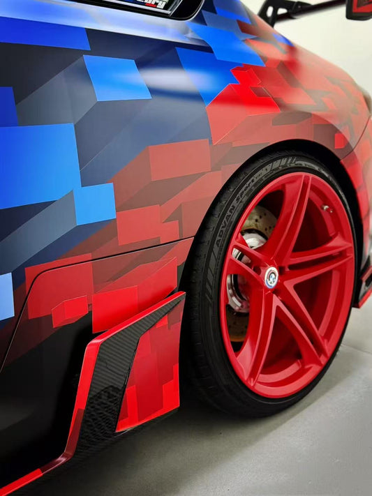 BMW M2 & M2C G87 2023 2024 with Aftermarket Parts - AE Style Front Fenders Carbon Fiber from ArmorExtend