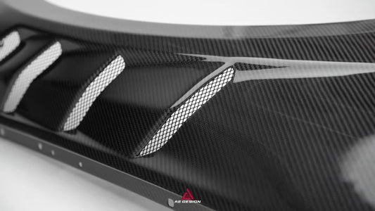 BMW M2 & M2C G87 2023 2024 with Aftermarket Parts - AE Style Front Fenders Carbon Fiber from ArmorExtend